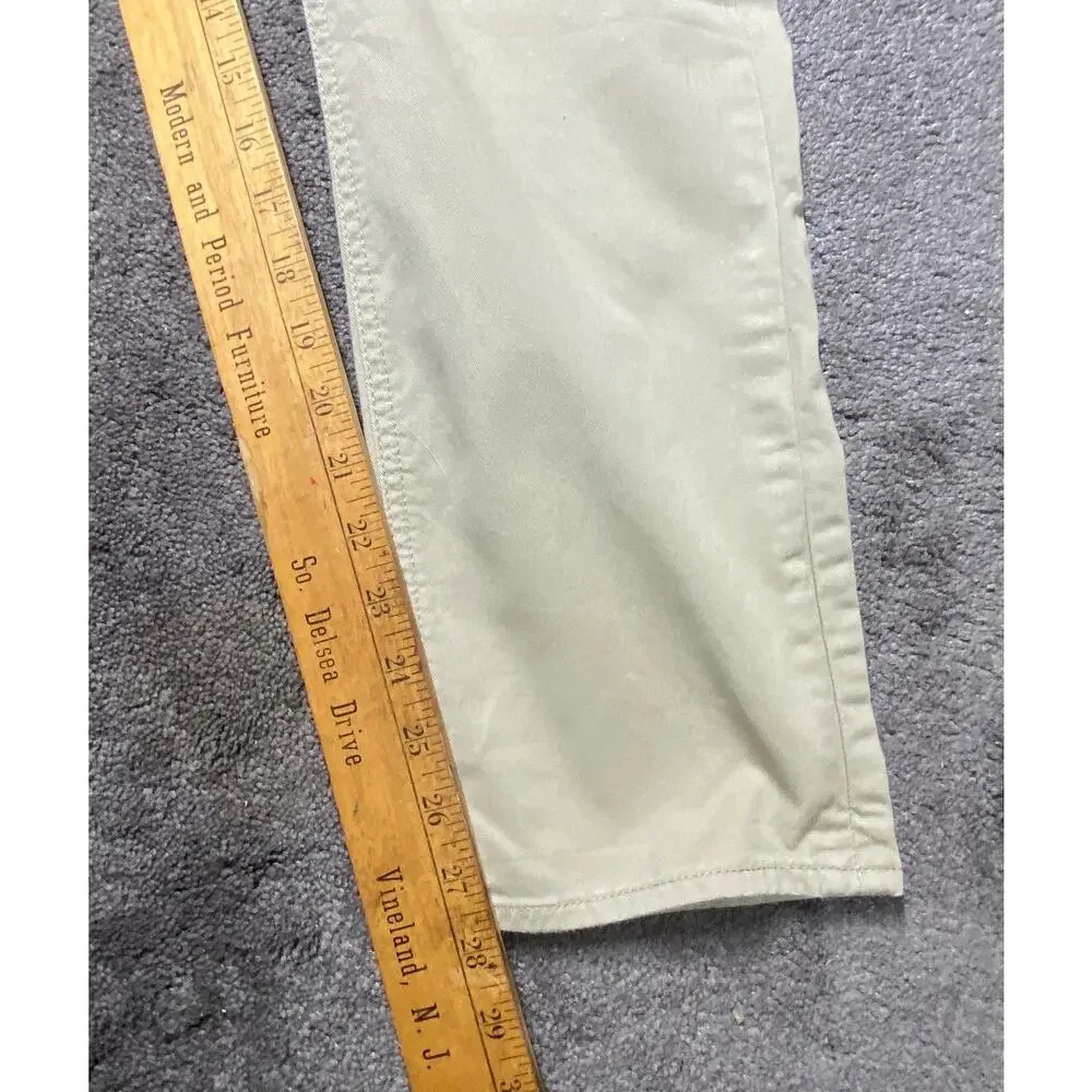 Levi's 511 Red Tab Black Patch Size 32 X 28 (34X30) Khaki Stretch Slim Fit Jeans